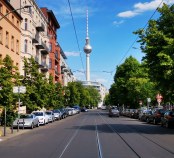 Berlin Mitte Blick auf den Fernsehturm