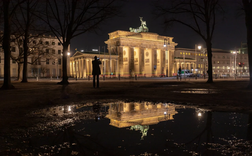 Das Brandenburger Tor in Berlin Nahe dem Arte Luise Hotel