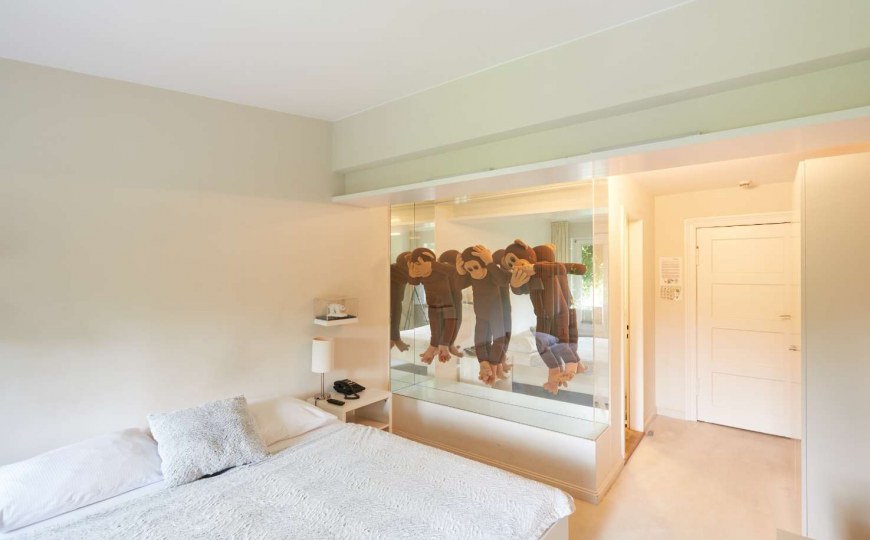 Helles Zimmer mit Doppelbett im Arte Luise Boutique Hotel