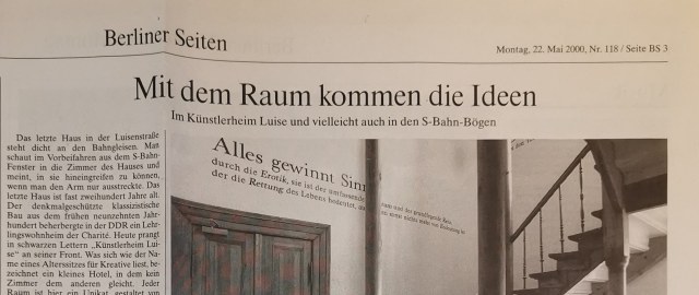 Ein Zeitungsbericht der FAZ BErliner Seiten
