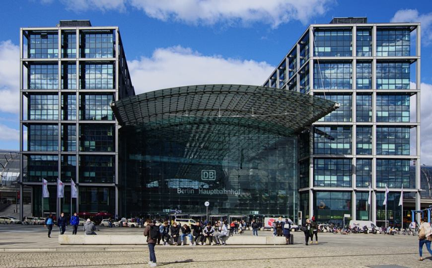 Der Hauptbahnhof in Berlin