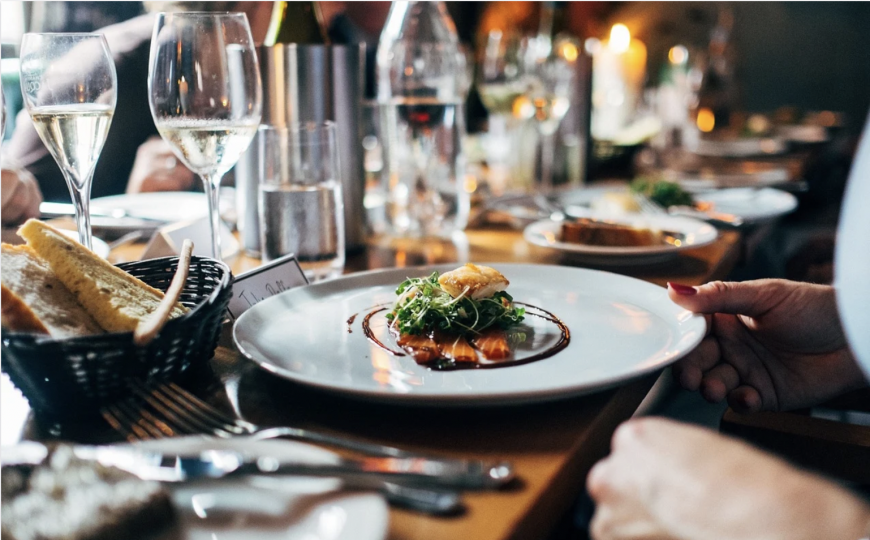 Essen im Hotel Restaurant in der Friedrichstraße Berlin