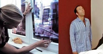 Photo of two artists designing rooms in the hotel
